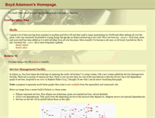 Tablet Screenshot of boydadamson.com